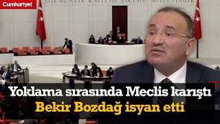 Yoklama sırasında Meclis karıştı Bekir Bozdağ isyan etti Benim 4 tane gözüm var [upl. by Liederman599]