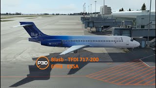 TFDI 717200  Prepar3d V54  EFHK to ESSA [upl. by Neersan]