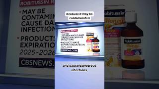 Robitussin cough syrup recalled shorts [upl. by Marilin]