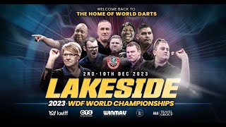 WDF World Darts Championship Live Session 15 2 10 December 2023 [upl. by Alyekahs]