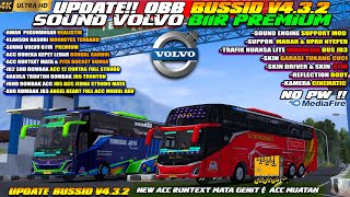 UPDATE BUSSID V432 OBB BUSSID V432 TERBARU SOUND VOLVO B11R PREMIUM SUPER HD GRAFIK 4K [upl. by Hgielyk4]