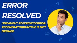 Uncaught ReferenceError regeneratorRuntime is not defined error resolved reactjs [upl. by Okemak]