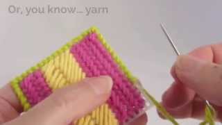 Plastic Canvas Basics How to Make a Whip Stitch Edging [upl. by Inneg621]