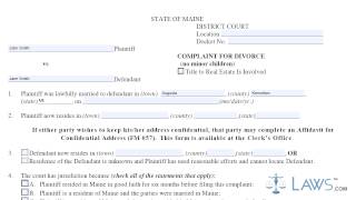 Form FM005 Divorce Complaint without children [upl. by Brittan]