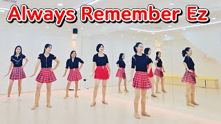 Always Remember Ez Linedance  Absolute Beginner [upl. by Nylqcaj]