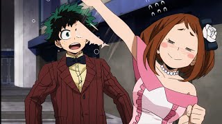 uraraka blushing moment ❤️  party outfits 🥰  my hero academia [upl. by Eugirne]