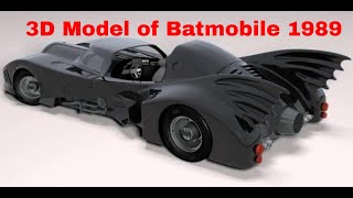 3D Model of Batmobile 1989 Review [upl. by Austina]