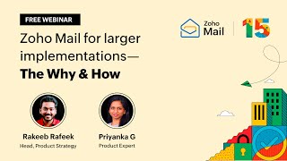 Zoho Mail For Enterprises—The Why amp How India Version [upl. by Novyak]