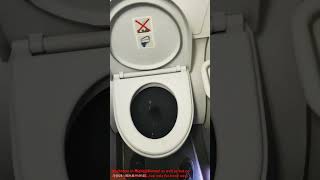 Washroom in flight no water spray  only tissueswater only for hand wash [upl. by Abercromby290]