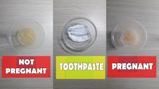 Homemade Pregnancy Test With Toothpaste  Pregnancy Test With A Toothpaste  Pregnancy Test At Home [upl. by Rochette]