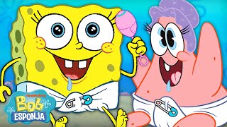 Bob Esponja  Todos os Bebês DE TODOS OS TEMPOS 🍼  Bob Esponja em Português [upl. by Catharine]