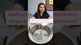 Madhuri Dixits Hair oil for Hairgrowth and Hairfall shorts hairoilsforgrowth hairfall [upl. by Ewald414]