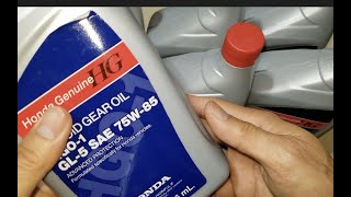 6 Genuine Honda Hypoid Gear Crankcase Fluid Oil Hgo1 GL5 75W85 6 Quart Bundle [upl. by Molly289]