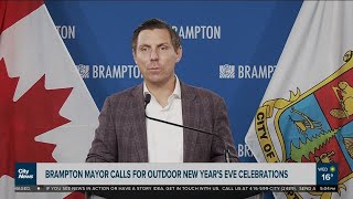 Brampton mayor encourages outdoor New Years Eve celebrations [upl. by Nivanod698]