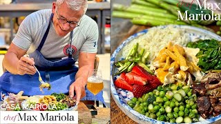 INSALATA DI POLLO AL CURRY con riso e verdure BUONA E COLORATA  Ricetta di Chef Max Mariola [upl. by Balch]