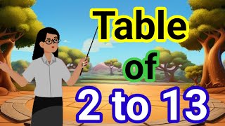 Table of 2 to 13 2 to 13 ka Table 2 se 13 tak ka Table 2 to 10 2 to 5 2 to 15 16 November 2024 [upl. by Baxie]