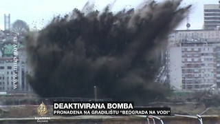 Detonirana bomba na gradilištu Beograda na vodi [upl. by Rochella620]