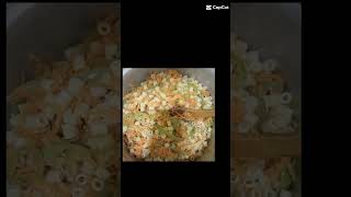 macaroni balshamil patier pancit pinoy style homemade pop rice salatha 😋 [upl. by Ahseyn]