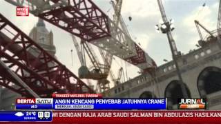 Pemerintah Arab Sebut Crane Jatuh Akibat Angin Kencang [upl. by Gnik724]