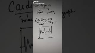 what is cardiogram and cardiograph  learn the difference between two shorts [upl. by Ennazzus888]