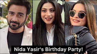 Nida Yasirs Birthday party with Neelam Muneer Minal Khan Ahsan Khan and others [upl. by Aral]