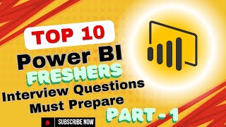 Power BI Interview Questions for Freshers  Part 1  Essential Data Analyst Interview Prep 2024 [upl. by Fricke]