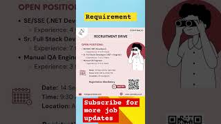 Hiring QA Engineer  experienced can apply  software testing softwareengineer softwaretester job [upl. by Nnaik]