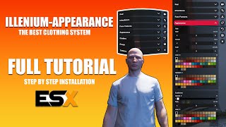 The best clothing  illeniumappearance ESX installation  FiveM [upl. by Chrisoula643]