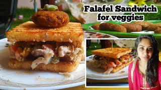 How to Make Falafel  Falafel Sandwich shorts shortvideo [upl. by Monto]