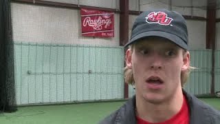 Zach Haefer full interview on signing with Davenport baseball on 111418 [upl. by Valer]