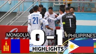 Philippines vs Mongolia  Highlights  AFC Asian Cup Qualifiers for 2023 [upl. by Sethi836]