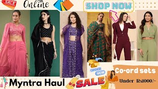 Myntra dressess Haul under Rs1000😍Myntra Festival Sale Haul  50 to 90 offonlineshopping myntra [upl. by Lantha]