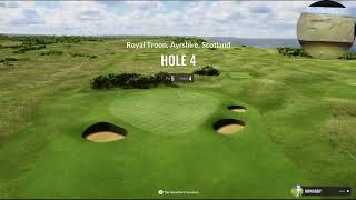 Royal Troon Trackman 4 Howad Golfing [upl. by Ubald580]