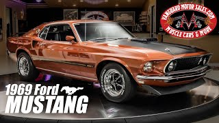 1969 Ford Mustang Mach 1 RCode 428SCJ Drag Pack For Sale Vanguard Motor Sales 2332 [upl. by Drusie571]