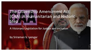 The Citizenship Amendment Act A Step Toward Justice and Inclusion [upl. by Pironi]