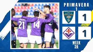 LECCE U19 11 FIORENTINA U19  Campionato Primavera 1 20232024 Week 26  Highlights  16032024 [upl. by Carli]