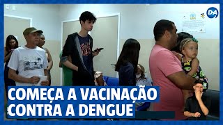 Começa a vacinação contra a Dengue [upl. by Lehacim]