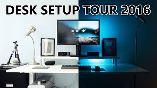 Office Desk Setup Tour 2016 [upl. by Herates]