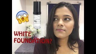 L A Girl Pro Coverage HD Foundation  White Foundation First Impression  Raina Jain [upl. by Rockie]