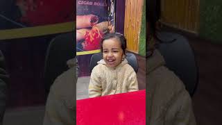 Papa sikhaye hai😛 papa fatherdaughterstatus toddler cute shortsvideo [upl. by Erinna441]