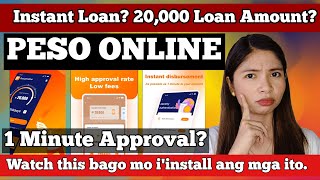 PESO ONLINE LOAN APP  NO TRANSFER FEE 1 Minute Approval Higher Loan Amount Totoo ba💸 REVIEW [upl. by Geffner]