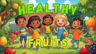 HEALTHY FRUIT FIESTA  Toddler Songs  Golden Indigo KIDS toddlerlearning learning kidssong [upl. by Simmie]