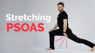 Psoas Stretch 3 Hip Flexor Stretches amp Anatomy [upl. by Annaigroeg]