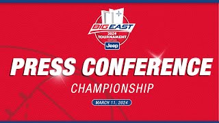 2024 BIG EAST Womens Basketball Tournament Press Conference Championship [upl. by Plate388]