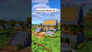 Minecraft Easy Survival House 🏠 minecraft shorts [upl. by Newton285]