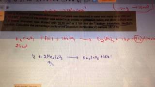 A21 Iodometric Titration [upl. by Aenat967]