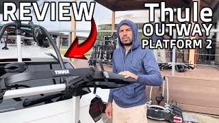 Review e Tutorial Completo do Transbike Thule OutWay Platform 2 Porta Malas 🚲🔧  FULL FHD [upl. by Nonnahsed]