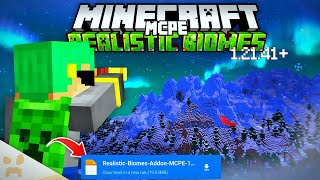 Realistic Biomes Addon 121 – MCPEBedrock Mod •• Uday gaming [upl. by Ledniahs530]