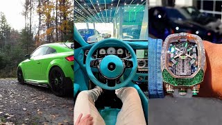 Free TikTok background clips compilation luxury lifestyle sports cars rich money clips quotes [upl. by Labina]