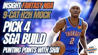 NBA Fantasy Basketball  Mock Draft Pick 4  SGA BUILD [upl. by Hamford]